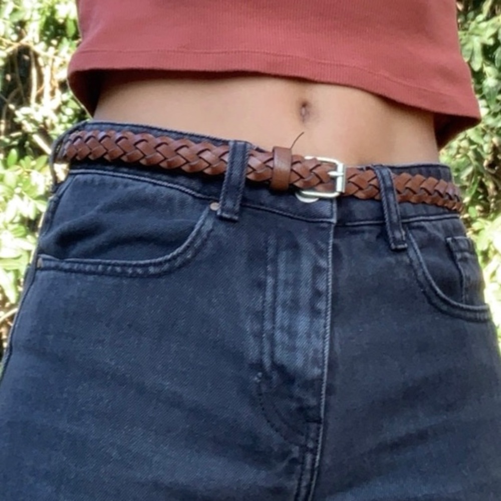 Tan Braided Belt